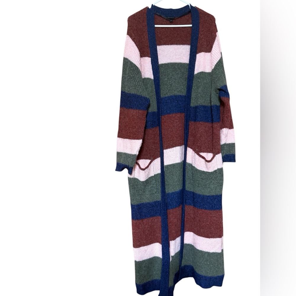 Torrid Multicolor Striped Long Cardigan - Picture 2 of 5